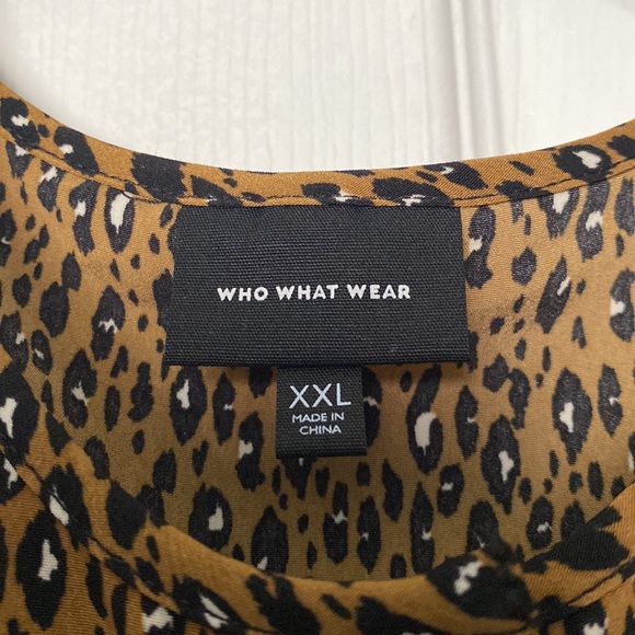 Who What Wear cheetah print dress - Picture 4 of 4